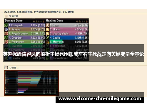 英超保级阵容风向解析主场氛围加成左右生死战走向关键变量全景论